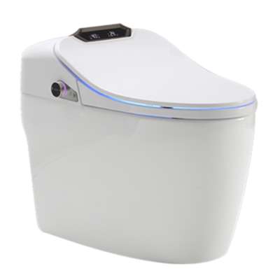 High-tech intergrated smart toilet automatic flip electric toilet induction seat cover pedestal toilet