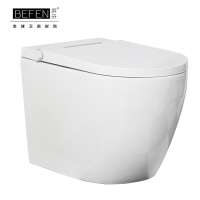 luxury concealed cistern european round rimless ceramic bidet smart toilet